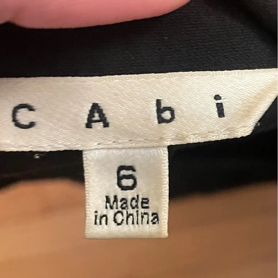 Chic Cabi sheer sleeves‎ black blazer size 6 women's - Image 4