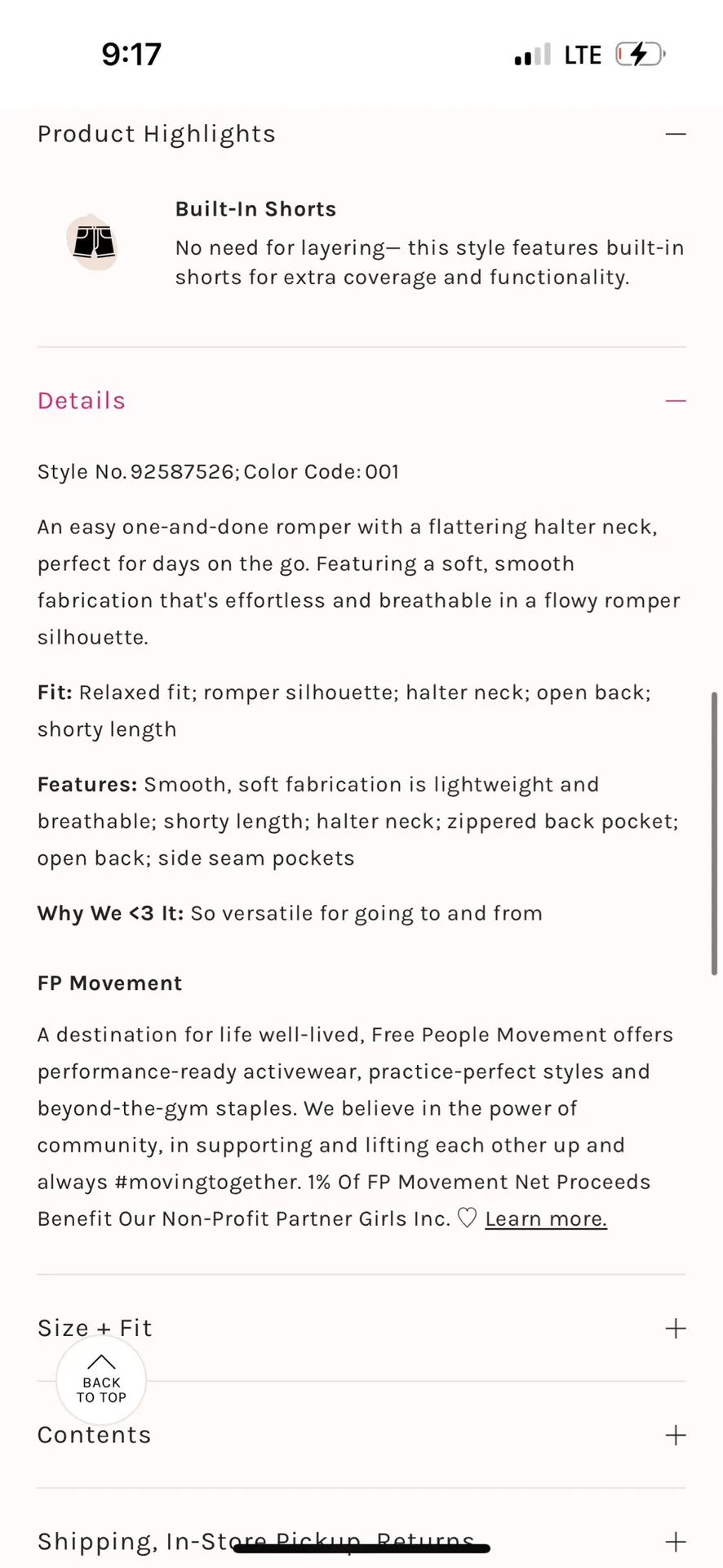 NWOT Free People Movement Hot Shot Halter Romper - Image 2