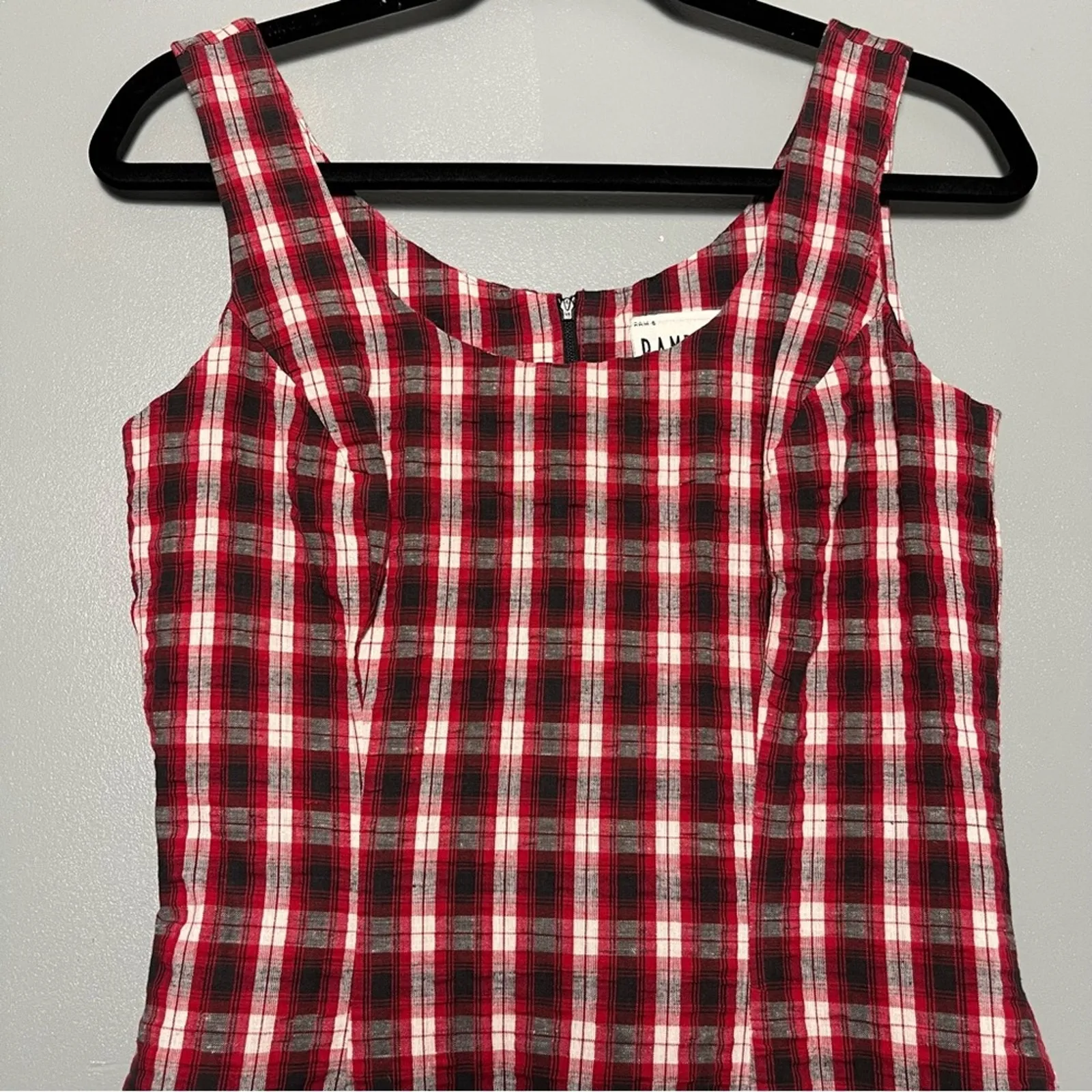 Vintage Rampage Plaid Mini Dress 90s Preppy Punk Grunge Flannel Junior's Size 5 - Image 2