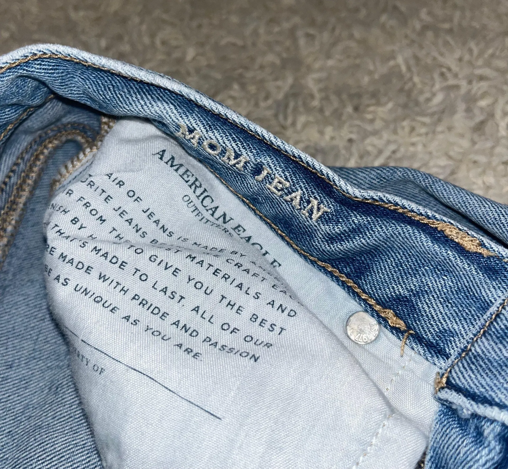 Distressed Mom Jeans Size 2 - Image 5