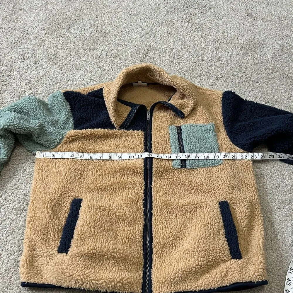 BKECore Color Block Sherpa Jacket size‎ small - Image 5