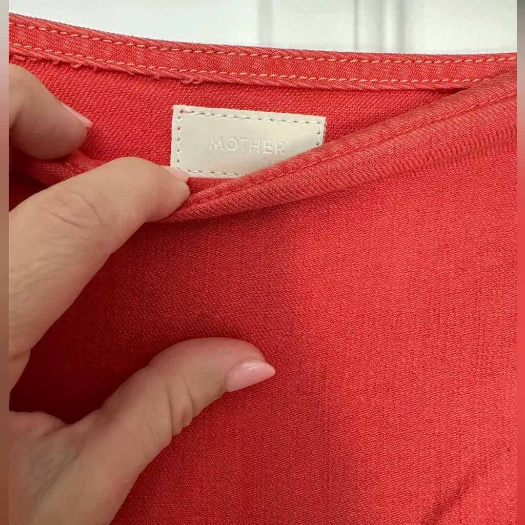 MOTHER‎ Ruffle Mini Skirt Orange Size 00 - Image 6