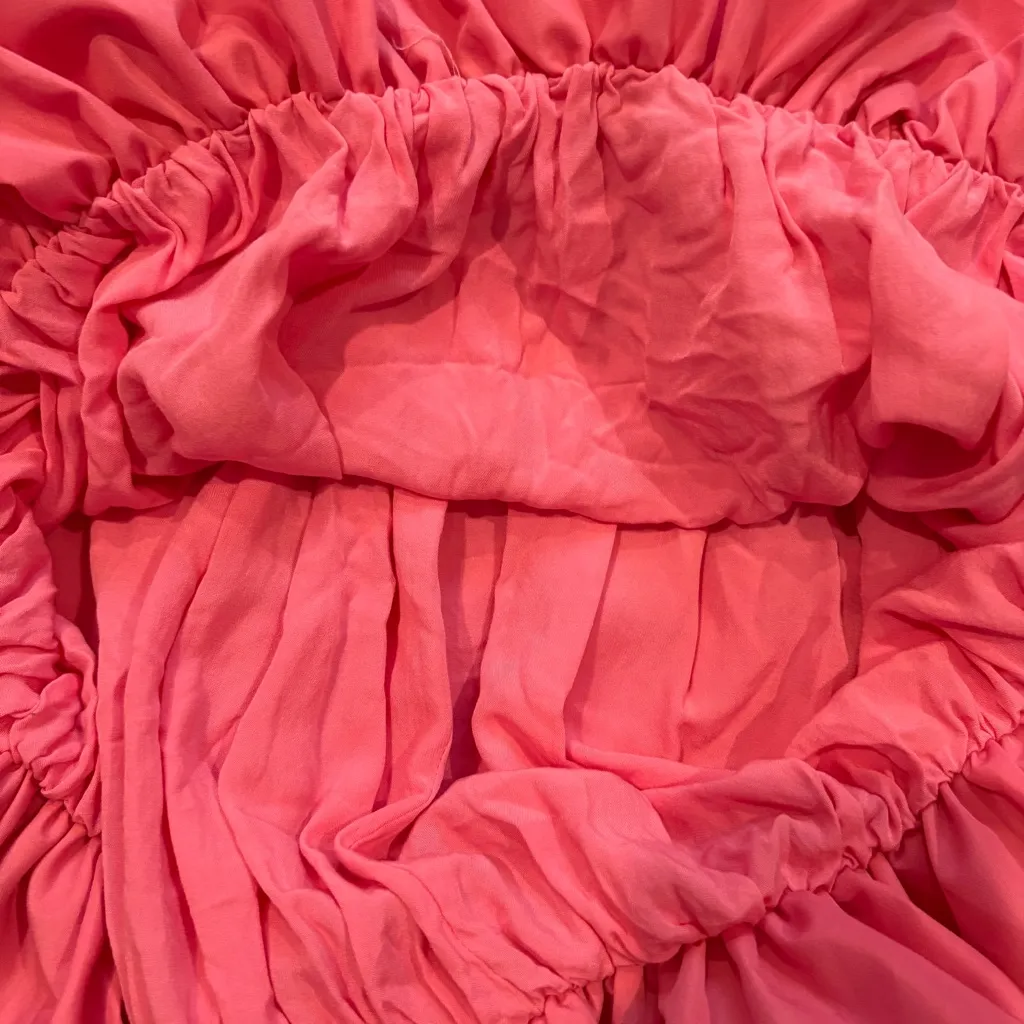 Entro High Waist Puff Sleeve Bubble Hem Dress, Sz S - Image 10