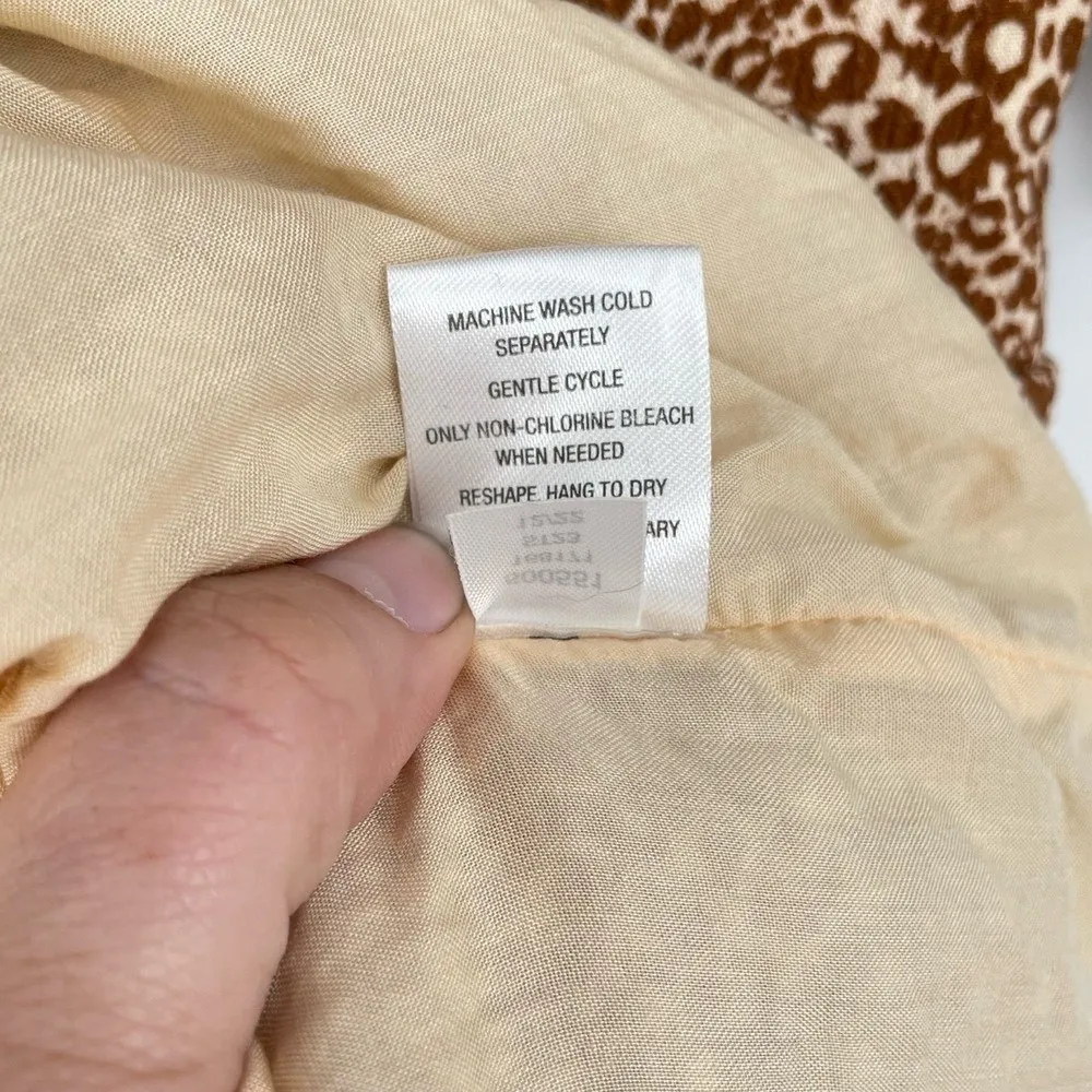 Zara Womens Boho Fairy Core Spring Tie Halter Floral Knee Length Dress Small - Image 6