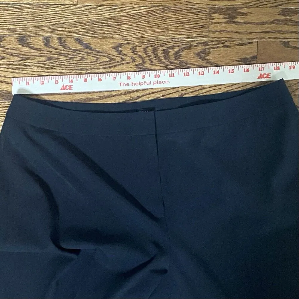 Lafayette 148‎ New York Menswear Black Virgin Wool Trousers Womens Size 16 - Image 4