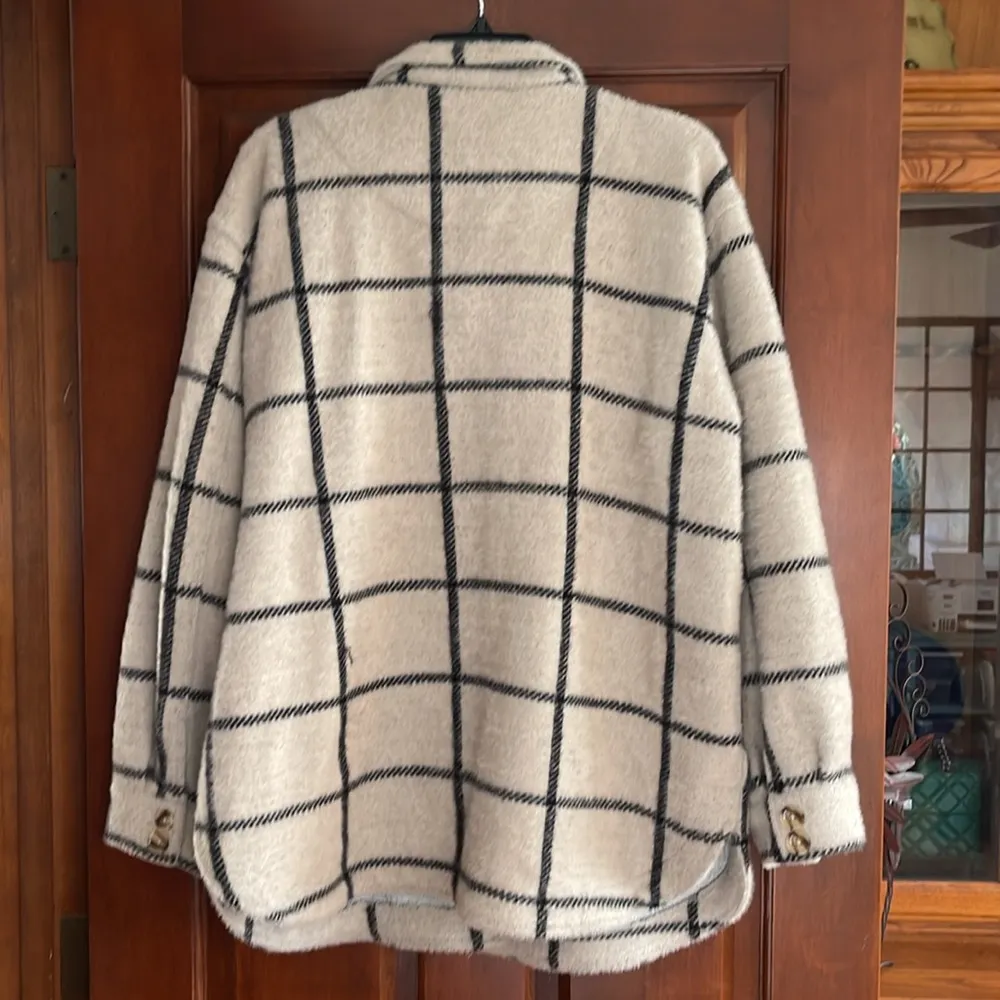 Z SUPPLY PLAID TUCKER JACKET LARGE - Image 9