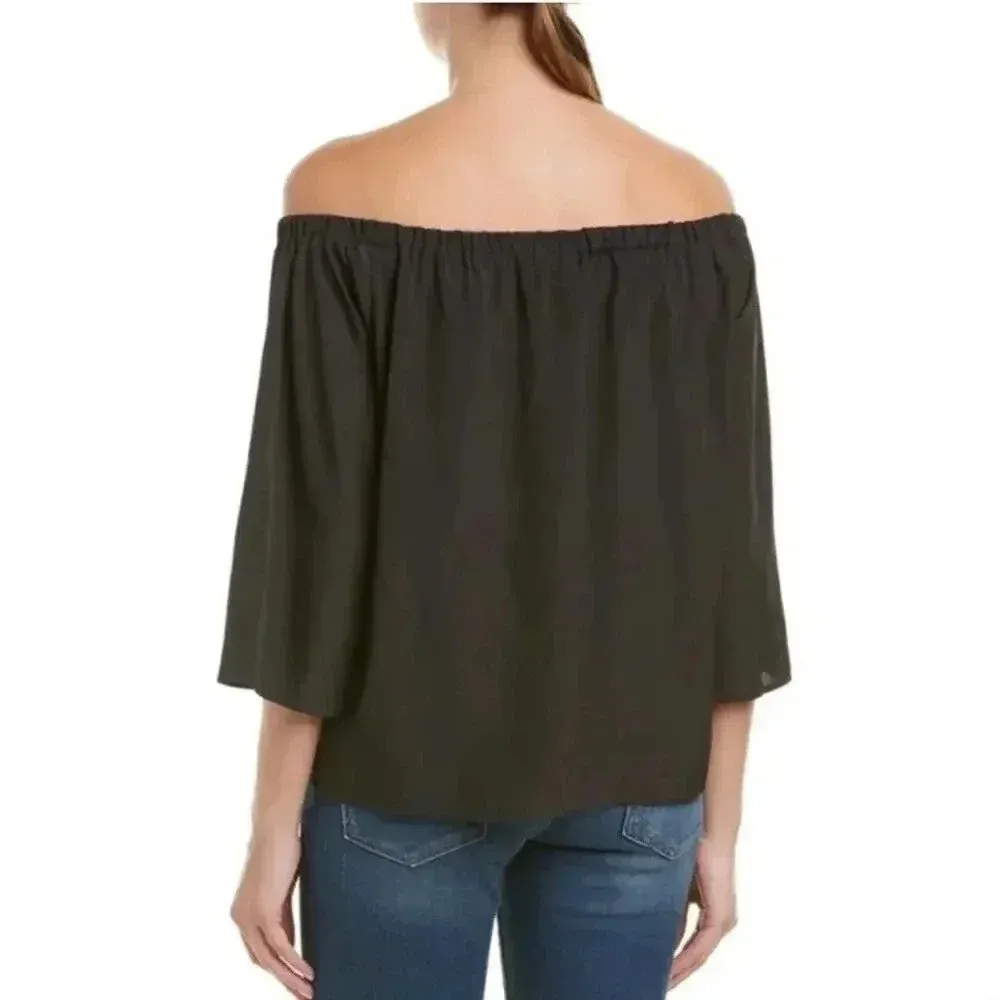 Amanda Uprichard Black Nirvana Blouse L EUC - Image 2