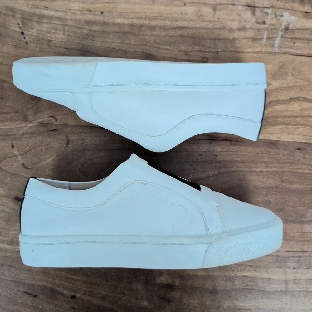 Louise et Cie Lo-Bette White Leather Slip on ladies' Sneakers 6M - Image 6