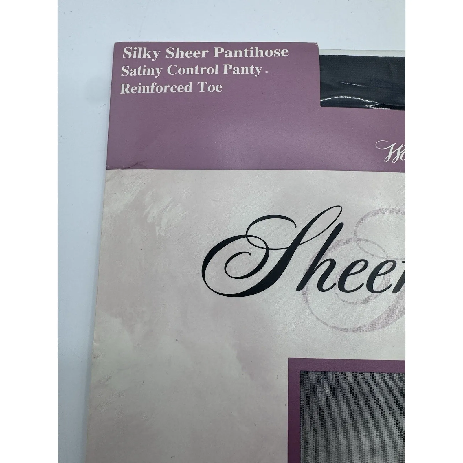 Vintage JcPenny Sheer Caress Subtle Super Shapers Queen Short Off Black‎ 87 New - Image 3