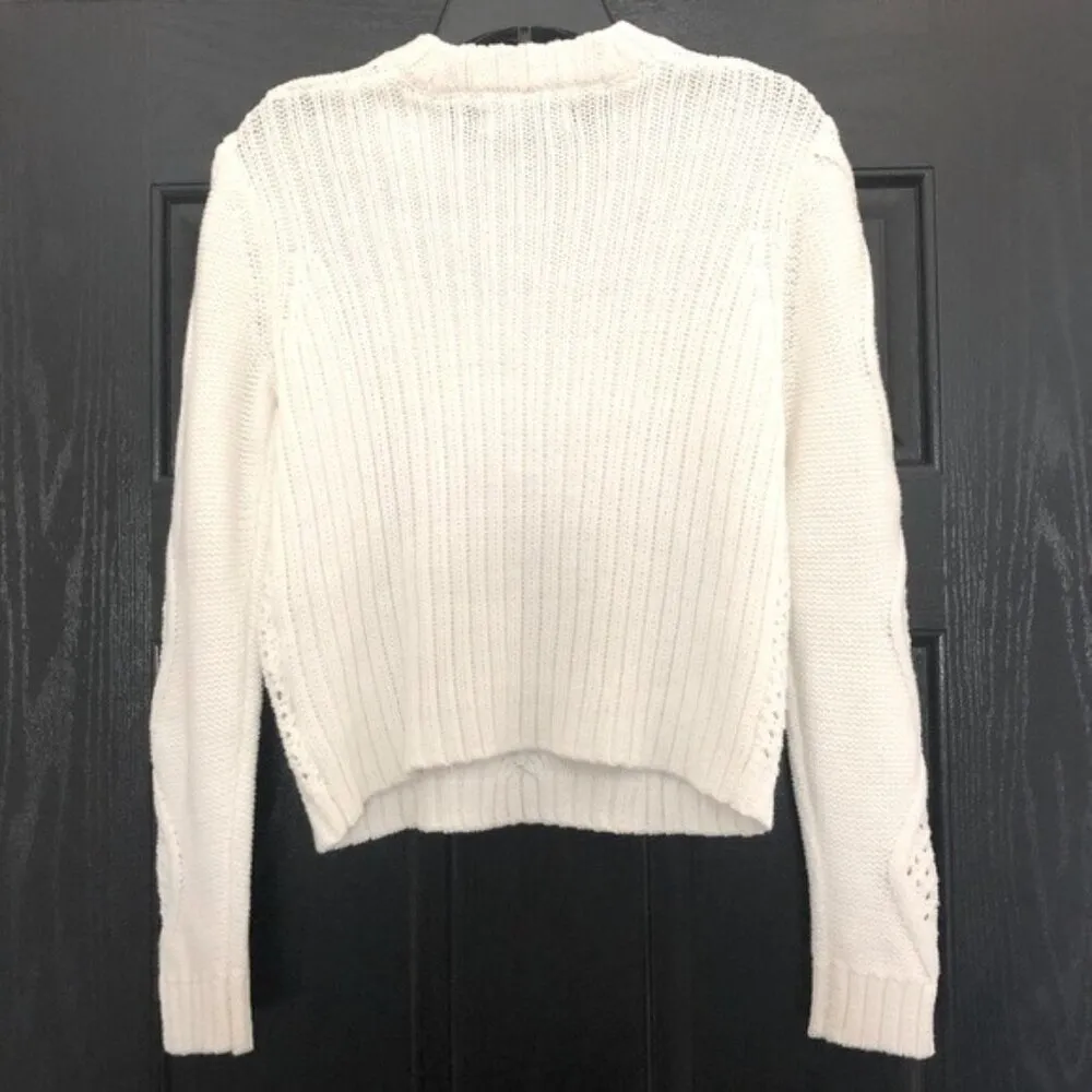 Rachel Roy Adrina Crewneck Pullover in Ivory, Size L New w/o Tag - Image 8