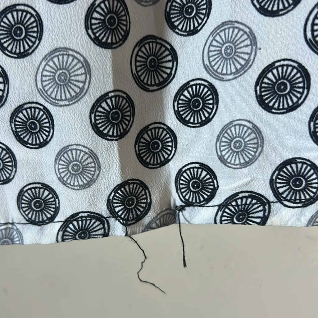 Jason Wu For Target Women’s Black White Wheel Print Dress Sz Small - Image 9