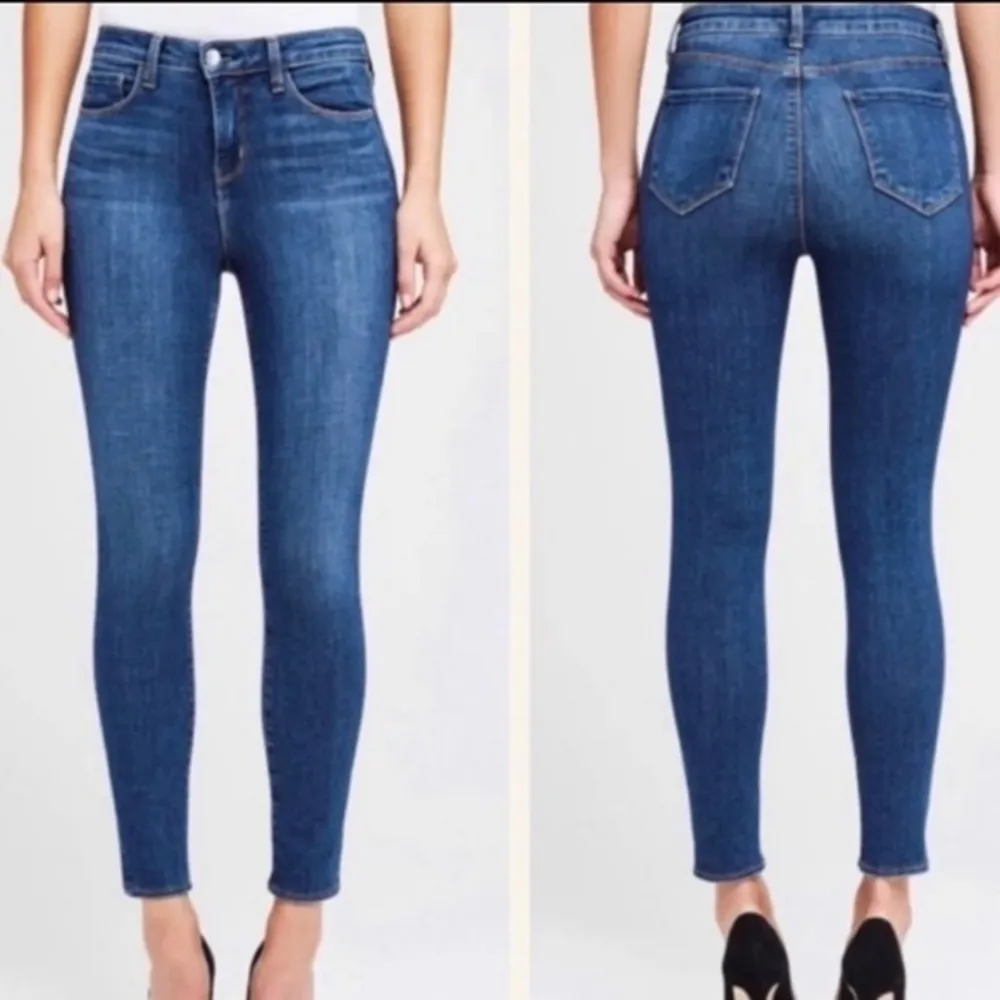 L’Agence • Brigitte Mid Rise Skinny Dark Vintage Jeans - Image 48