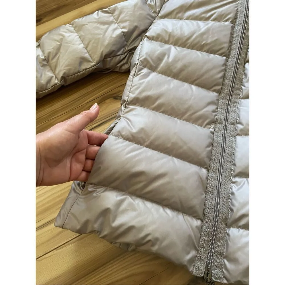 Moncler down  grey jacket for women size 02.(M) - Image 10
