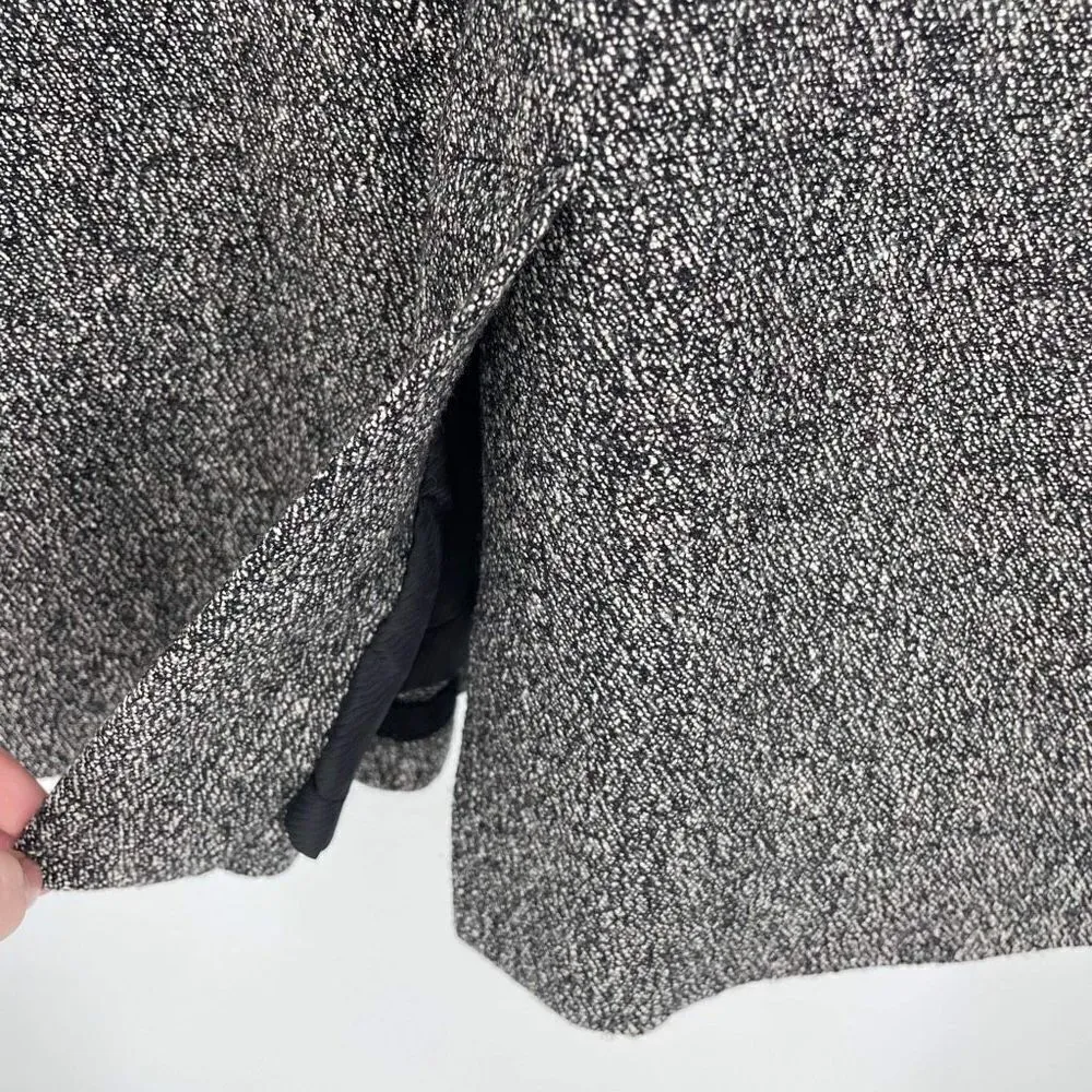 Cynthia Steffe Women's Wool Blend Lined Pleated Midi Dress Gray Black Size 6 - Image 5