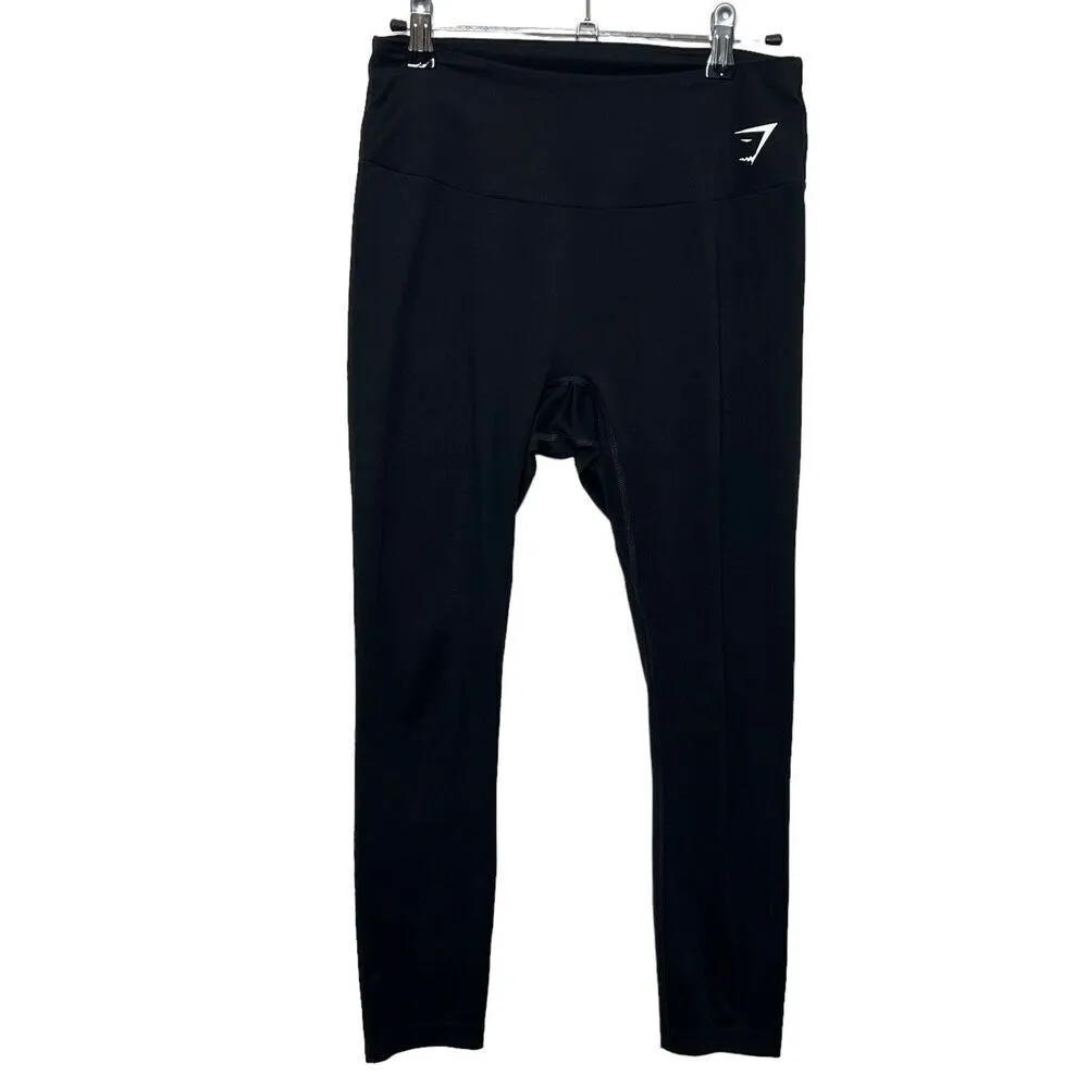Gymshark Training Leggings Women’s Size Small Black Stretchy Pull On Workout - Image 2
