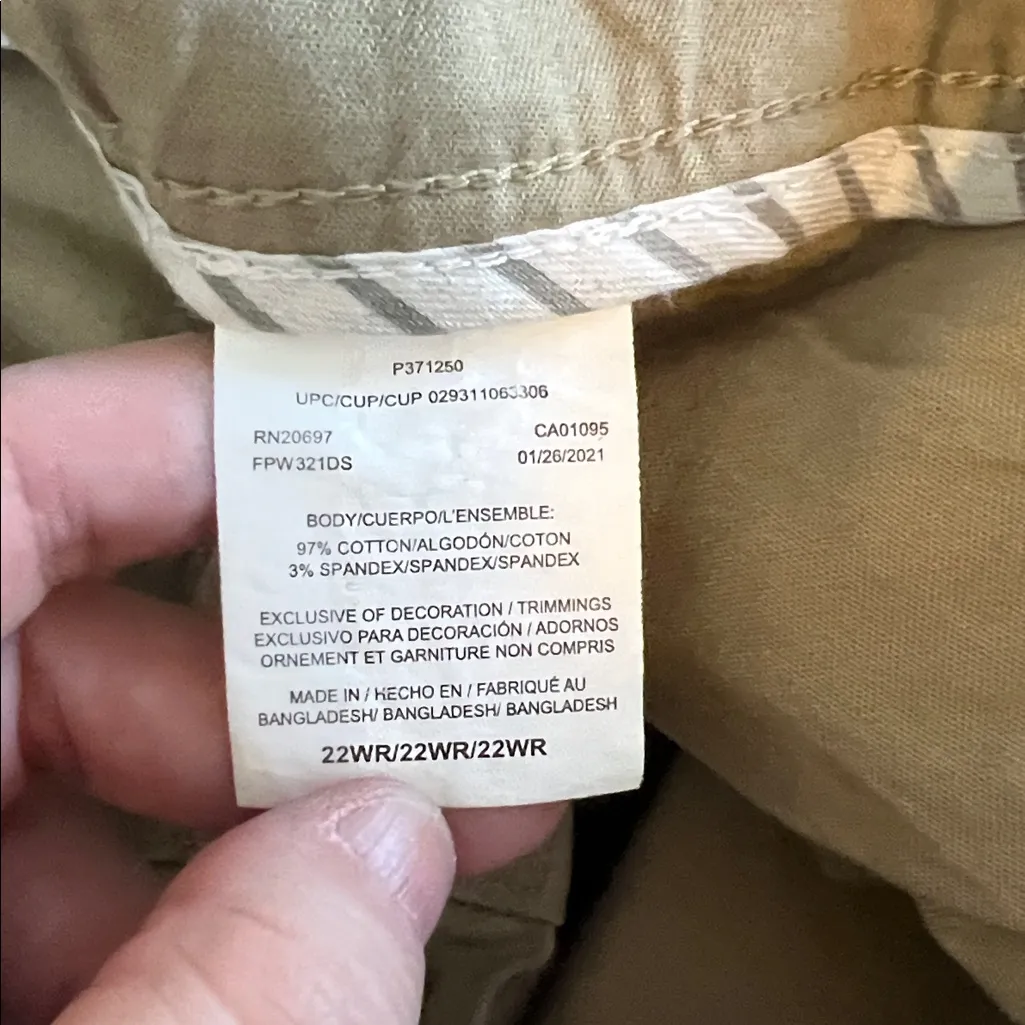 Dickies Casual Khaki Pants Size 22R - Image 6