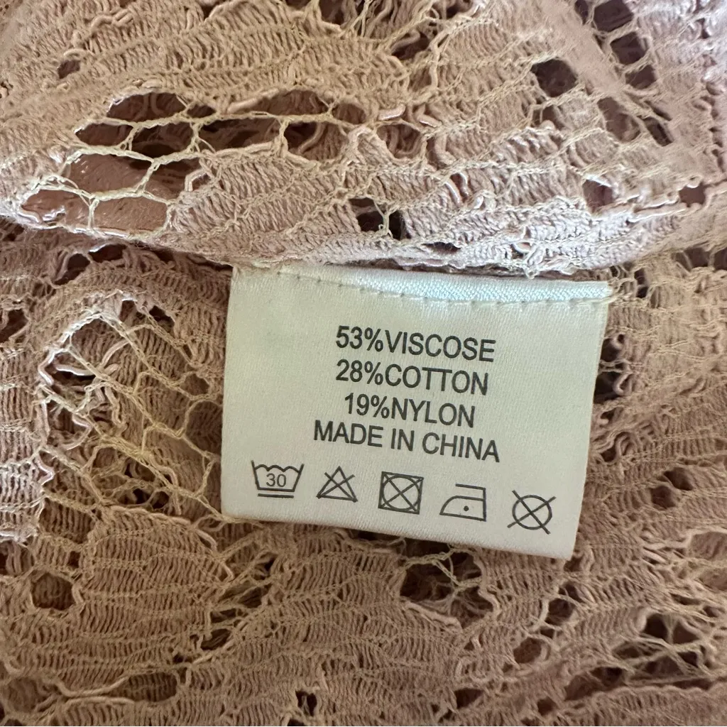 Melissa Odabash Blush Pink Lace Cover Up One Size Size undefined - Image 9