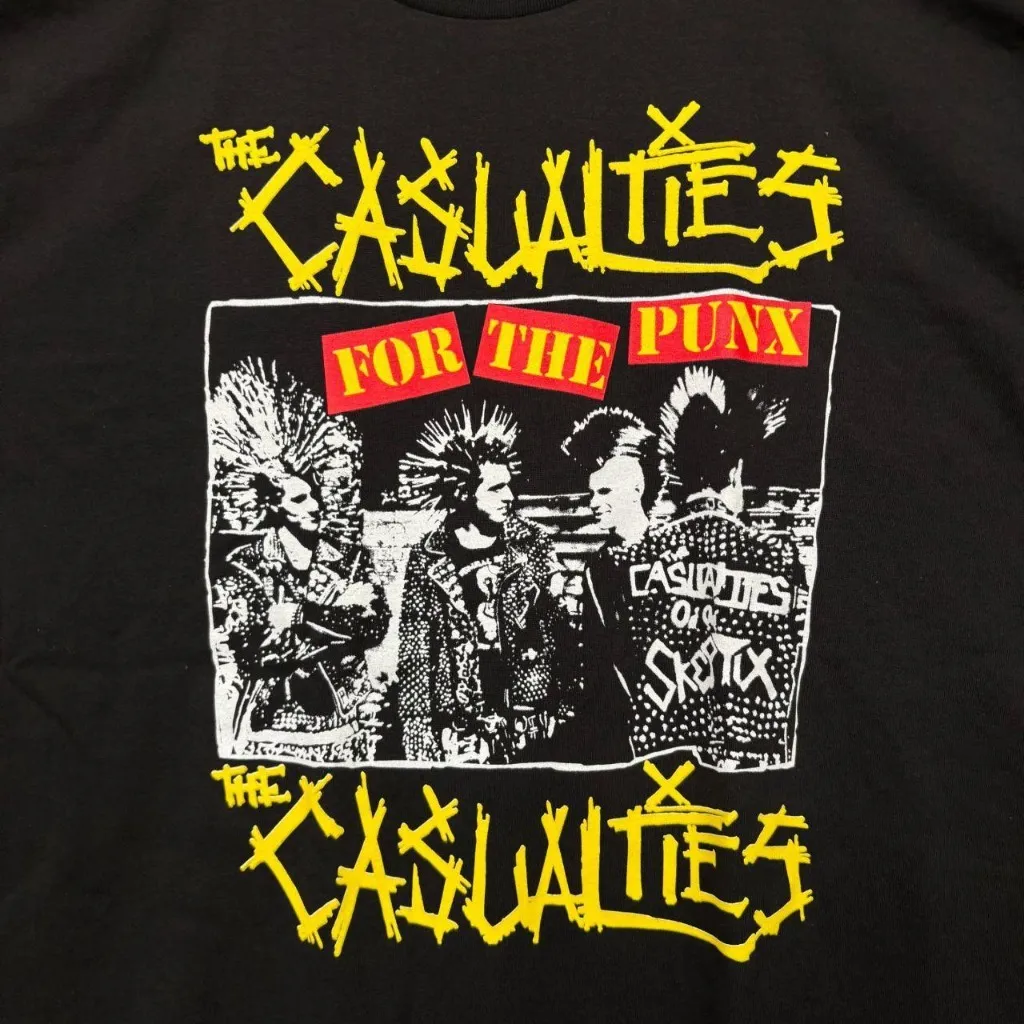 The Casualties For the Punx Album Cover Punk Band T-Shirt XL - Image 2