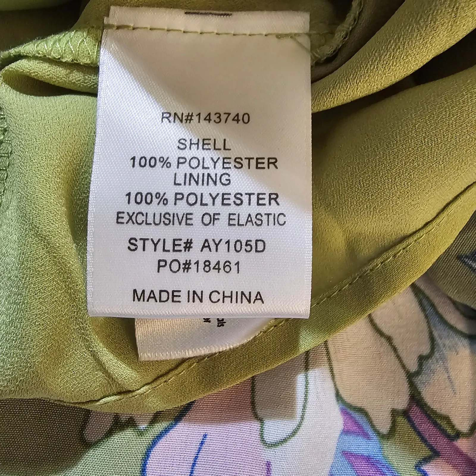 Hyacinth House Tuckernuck Green Floral Odelia One‎ Shoulder Maxi Dress XL - Image 7