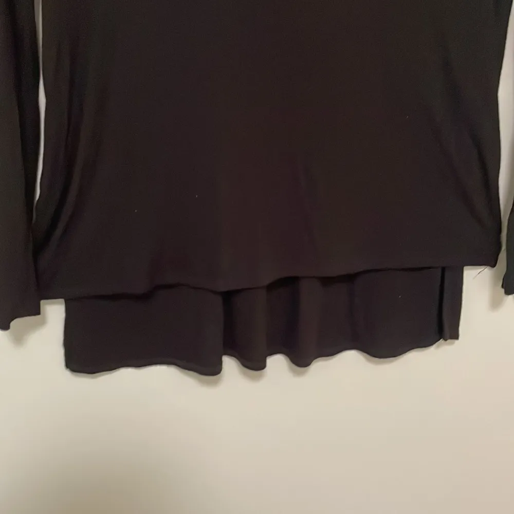 Joan Vass Black T-Shirt - Image 4