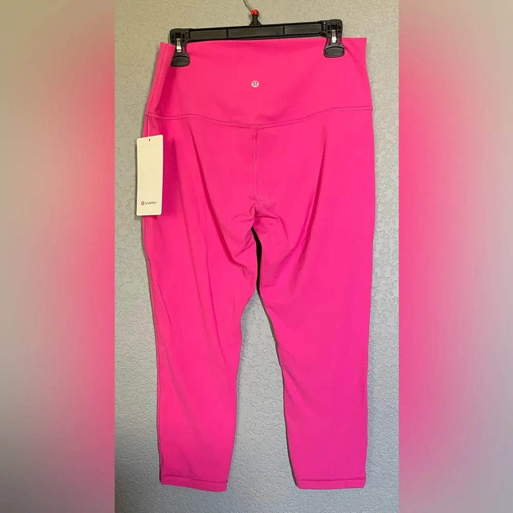 NWT Lululemon Align Crop 23” Leggings HR Size 14 Sonic Pink - Image 6