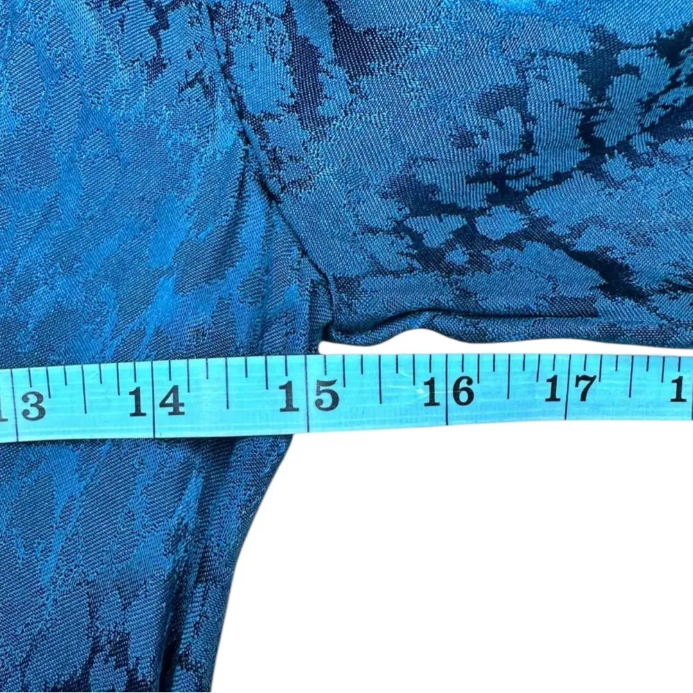 NWT Anthropologie Dark Teal Green Satin Wrap Dress Size 0 - Image 7