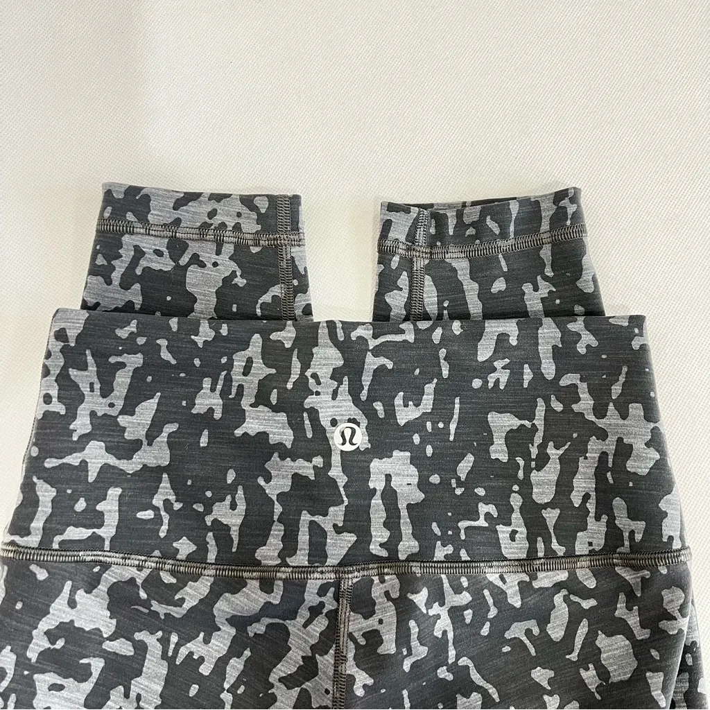 Lululemon Wunder Train High-Rise Tight 25" Heathered Black Asphalt Grey Size 4 - Image 8