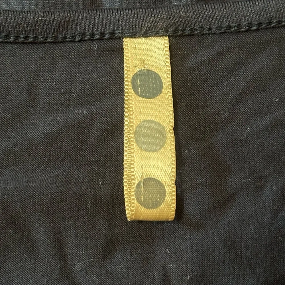 Three Dots Women’s Size S Navy Blue Babydoll Tie Back Ruffle Hem Mini Dress - Image 6