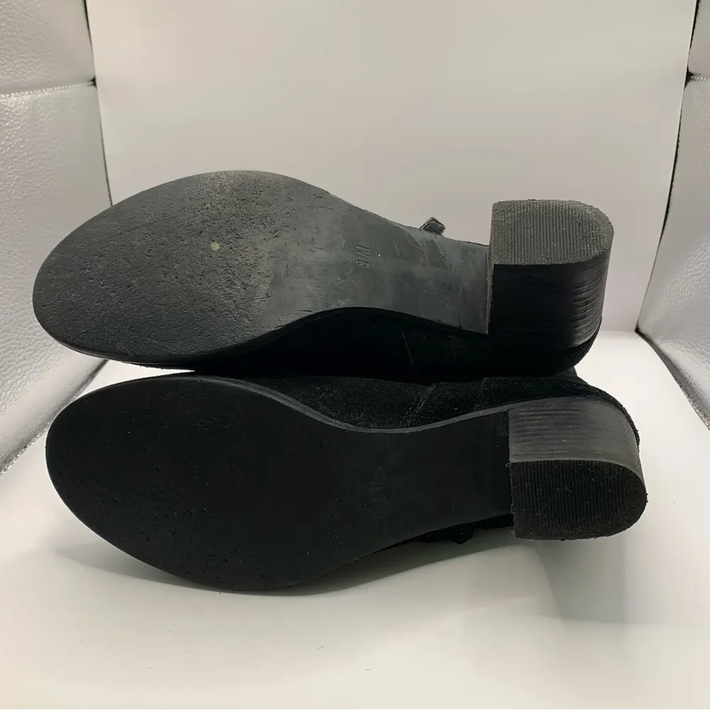 Anthropologie Matisse Harper Black Suede Leather Ankle Boots Women’s 8M Bootie - Image 10