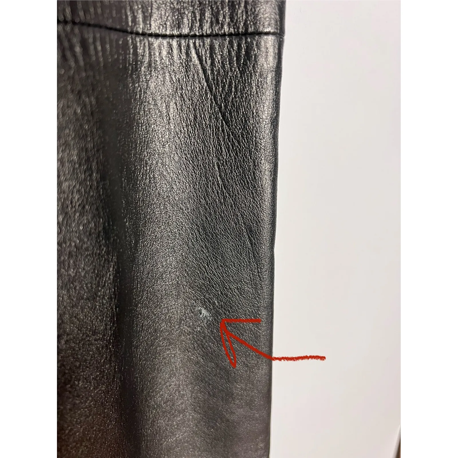 Vintage BCBG MaxAzria Black Soft Leather Pants Straight Leg Y2K Size 2 - Image 5