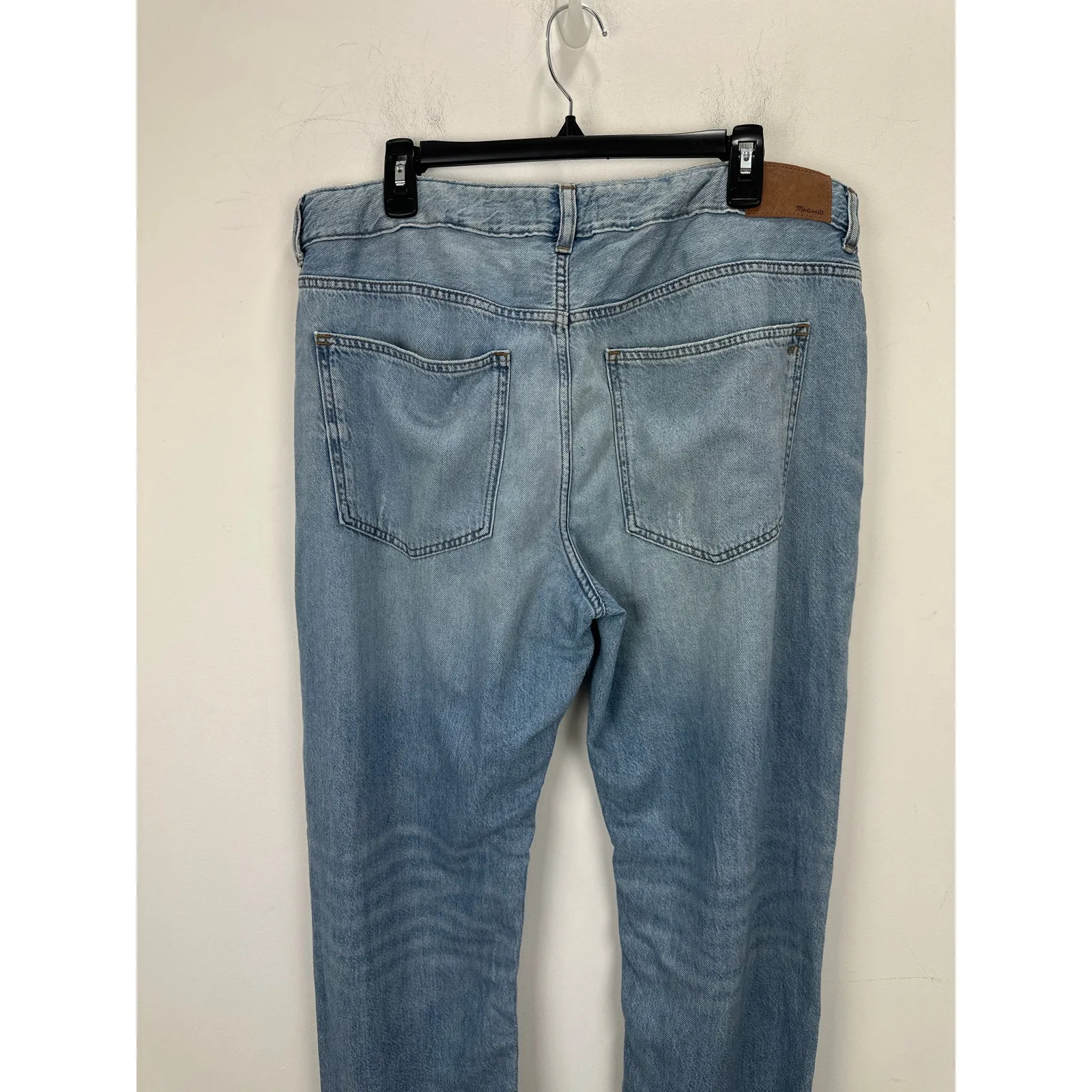 Madewell The Curvy Dean Easy Straight Jean Northridge Wash Airy Denim US 32 NWT - Image 11