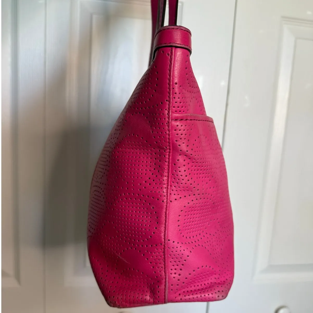 COACH Pink Signature Shoulder Bag Tote - Image 4