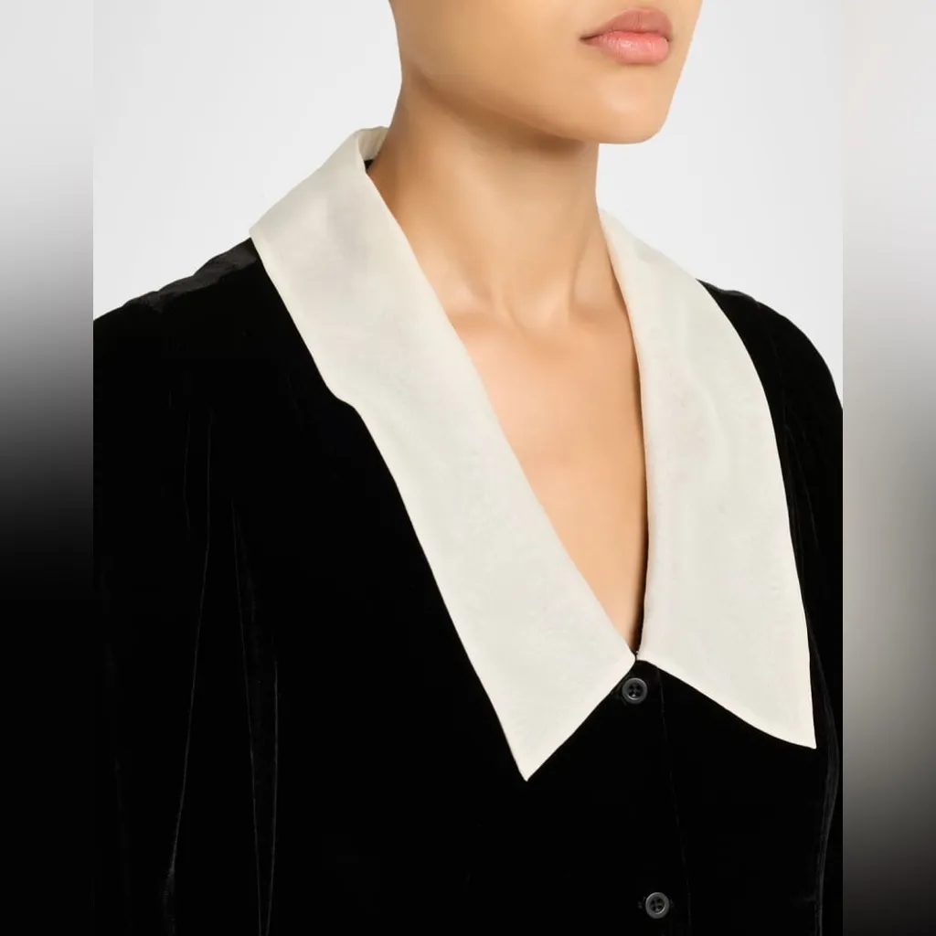 FRAME The Velvet Sailor Mini Dress 2 - Image 5