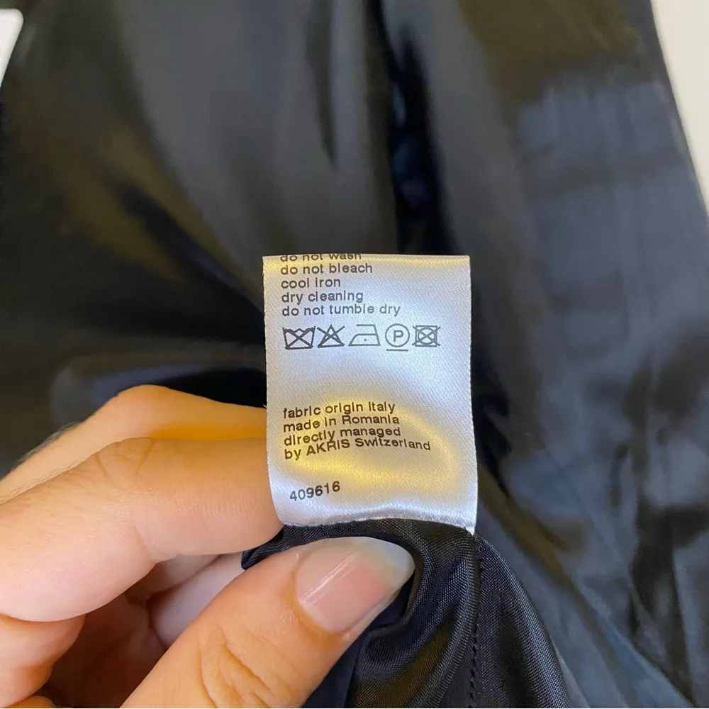 AKRIS Punto NEW Velvet Textured Faux Fur 3/4 Sleeve Jacket Stone Gray Sz 10 - Image 11