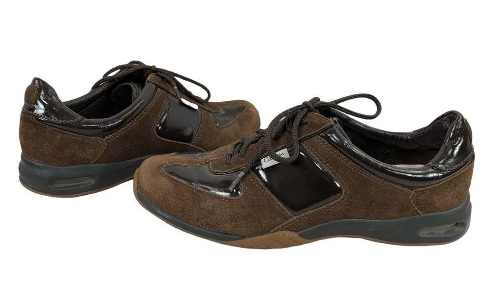 NIKE AIR Cole Haan - Suede Patent Leather Sneakers 6.5B - Image 8