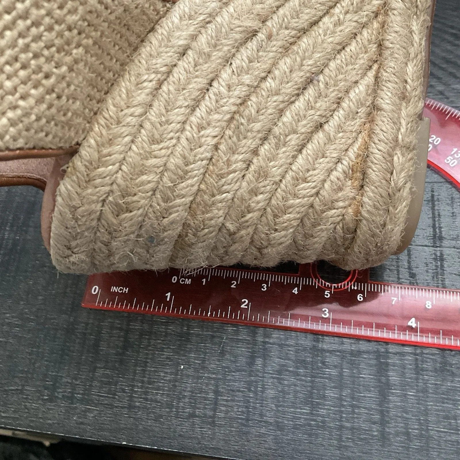 Caslon Nautical Mary Jane Striped Espadrille Platform Wedge Size 10 1/2 - Image 8