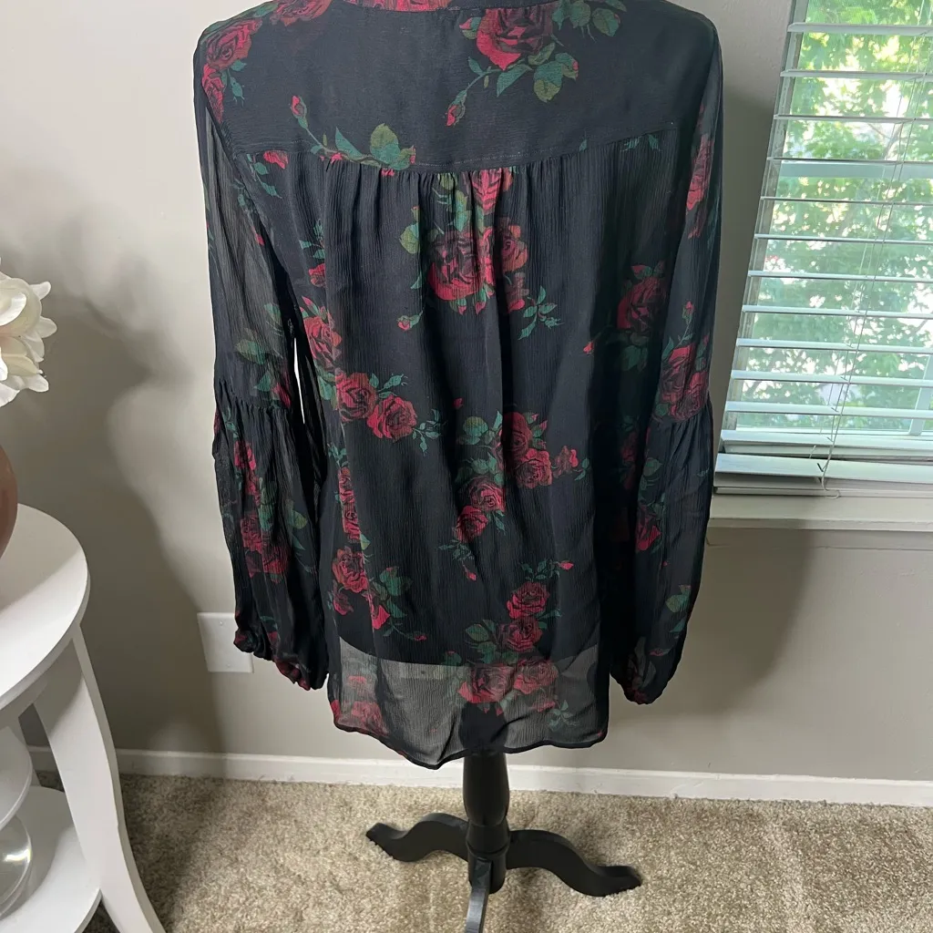 PAIGE‎ Joplin rose blouse large - Image 6