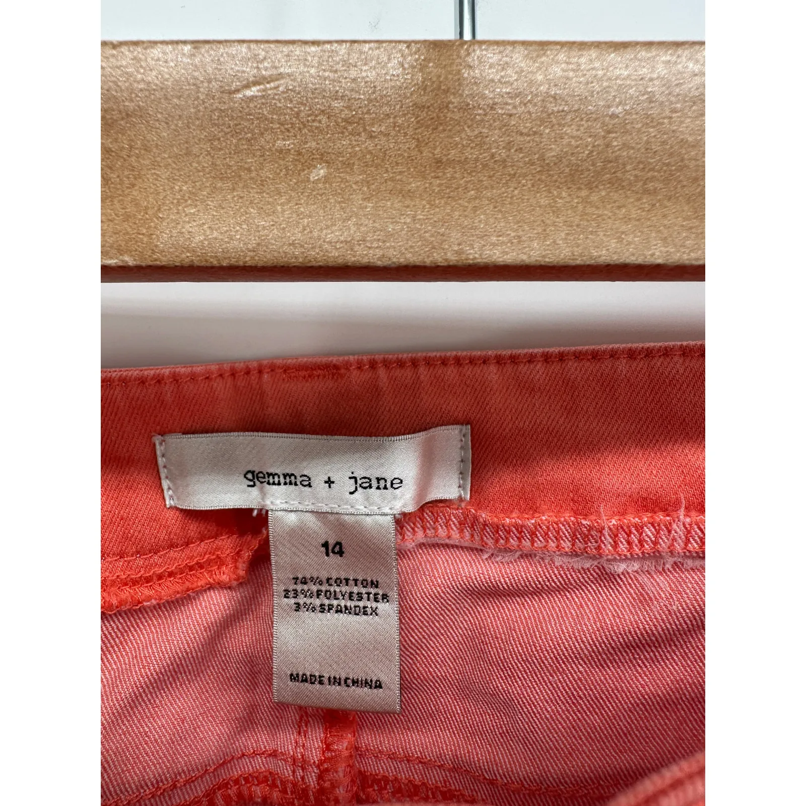 Gemma + Jane Jeans Size 14 Pink Tie Dye Flare Leg High Rise Boho Festival Lace - Image 6