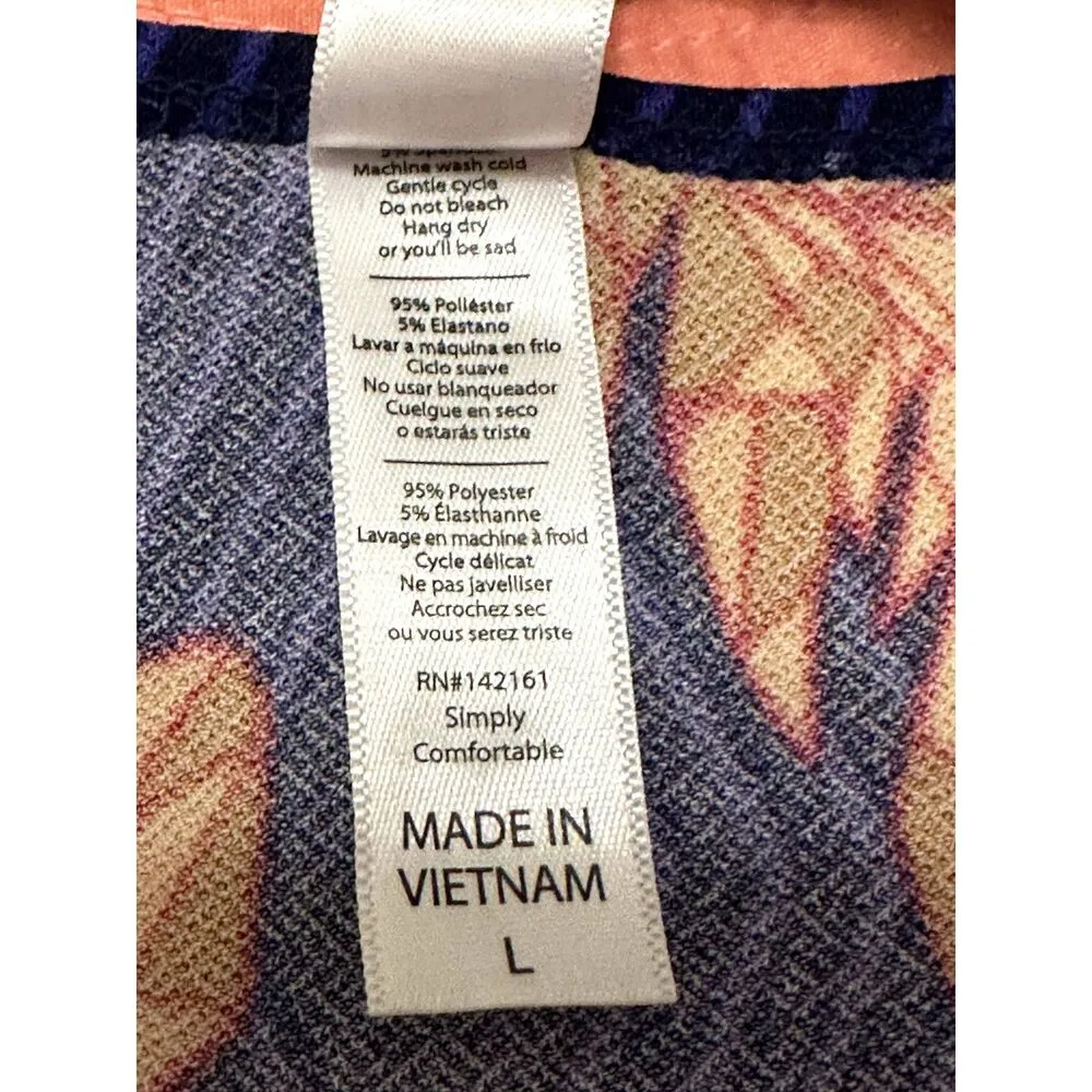 LulaRoe CLASSIC T Large Short Sleeve Heart Feather Design - Image 5