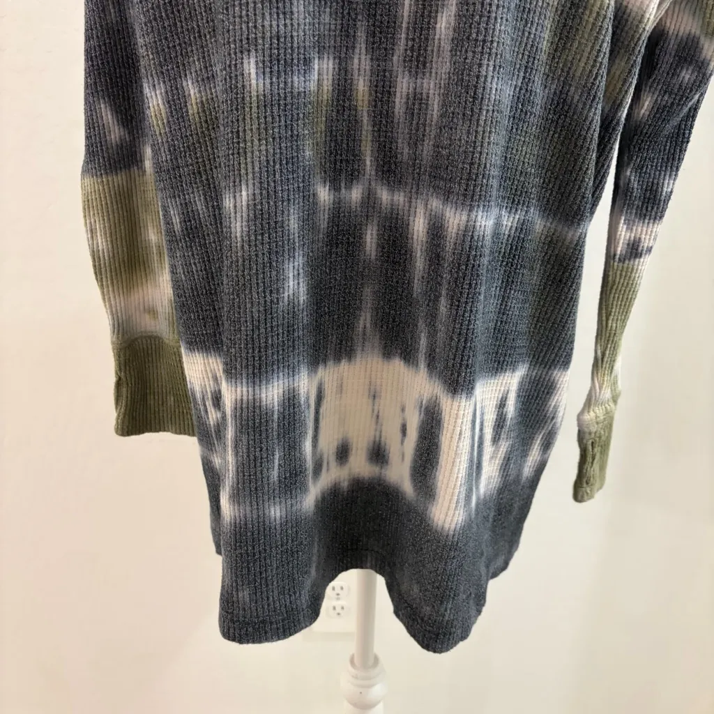 Free People We The Free Tie Dye Crew Neck Oversized Thermal Tunic Size XS - Image 10
