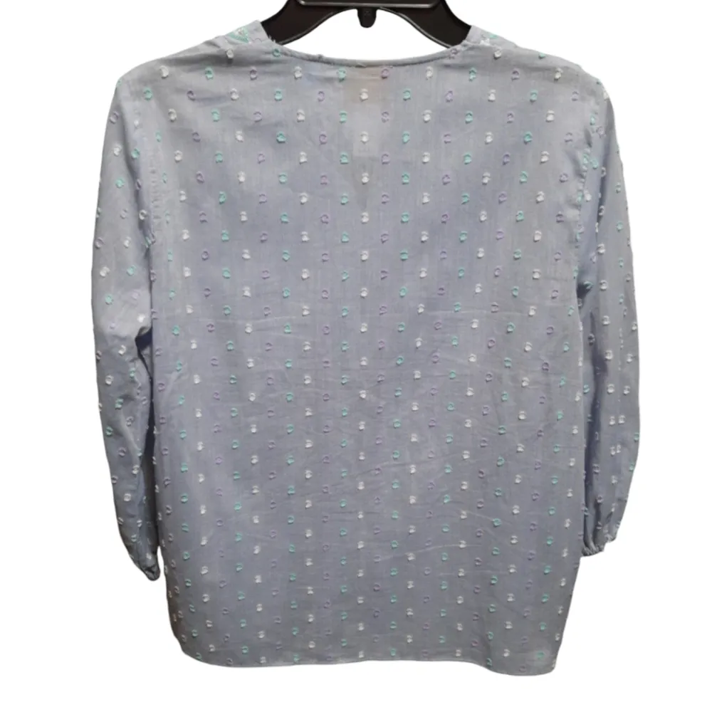 Ruby Rd  Petite Light Blue Blouse Size PS - Image 3