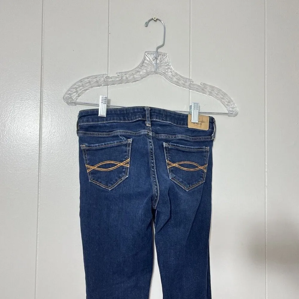 Abercrombie & Fitch Womens The A&F Super Skinny Jeans Dark Wash Size 2R - Image 7