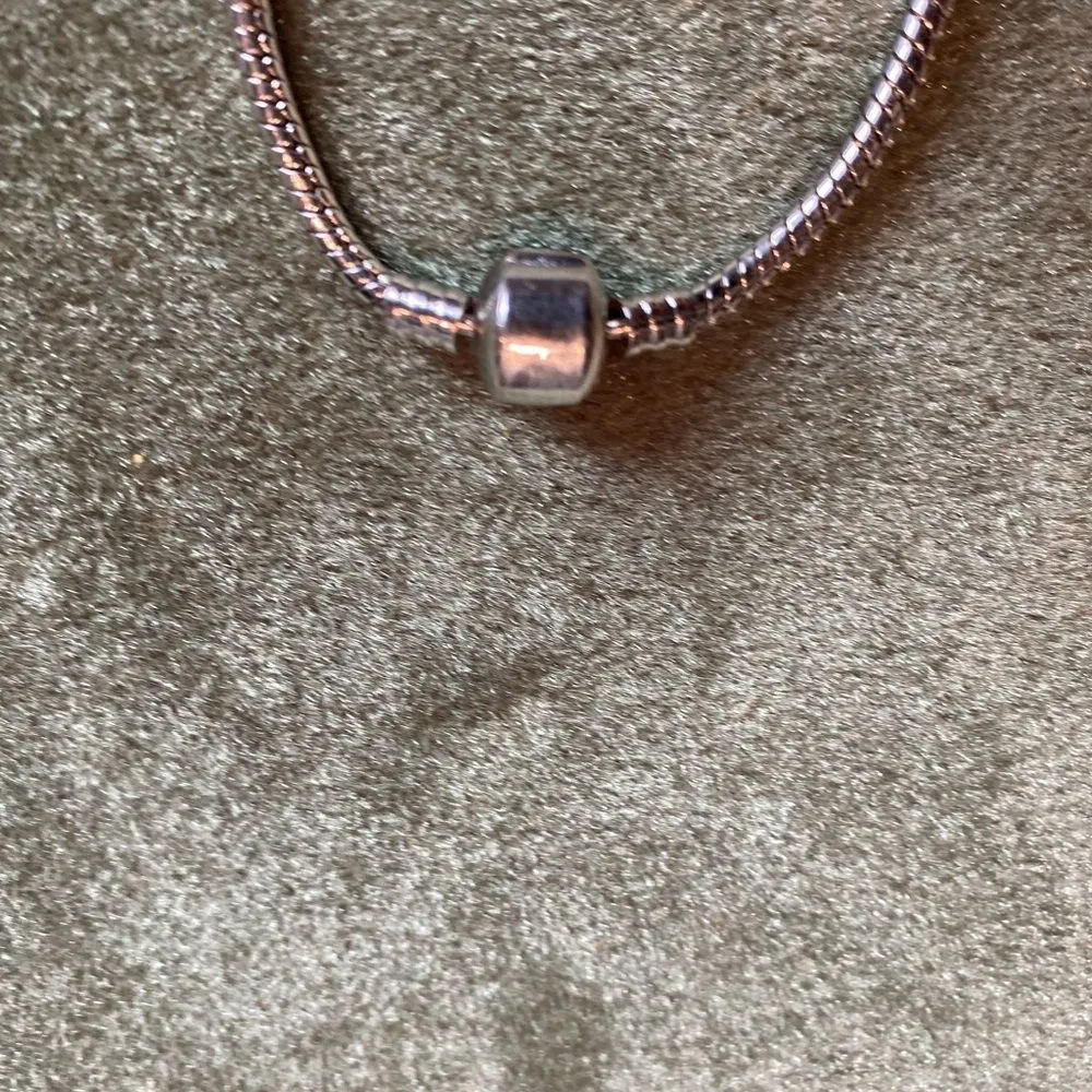 #400 PEWTER Rope Bracelet Silver - Image 2