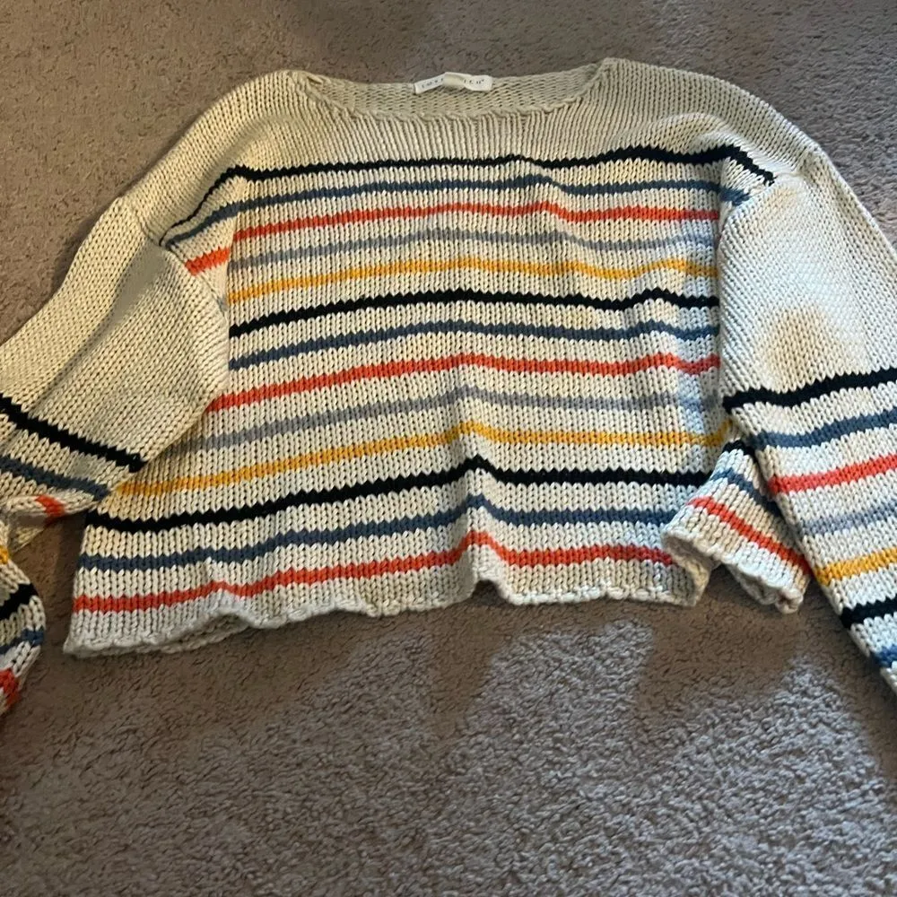 Love stitch small sweater Tan - Image 7