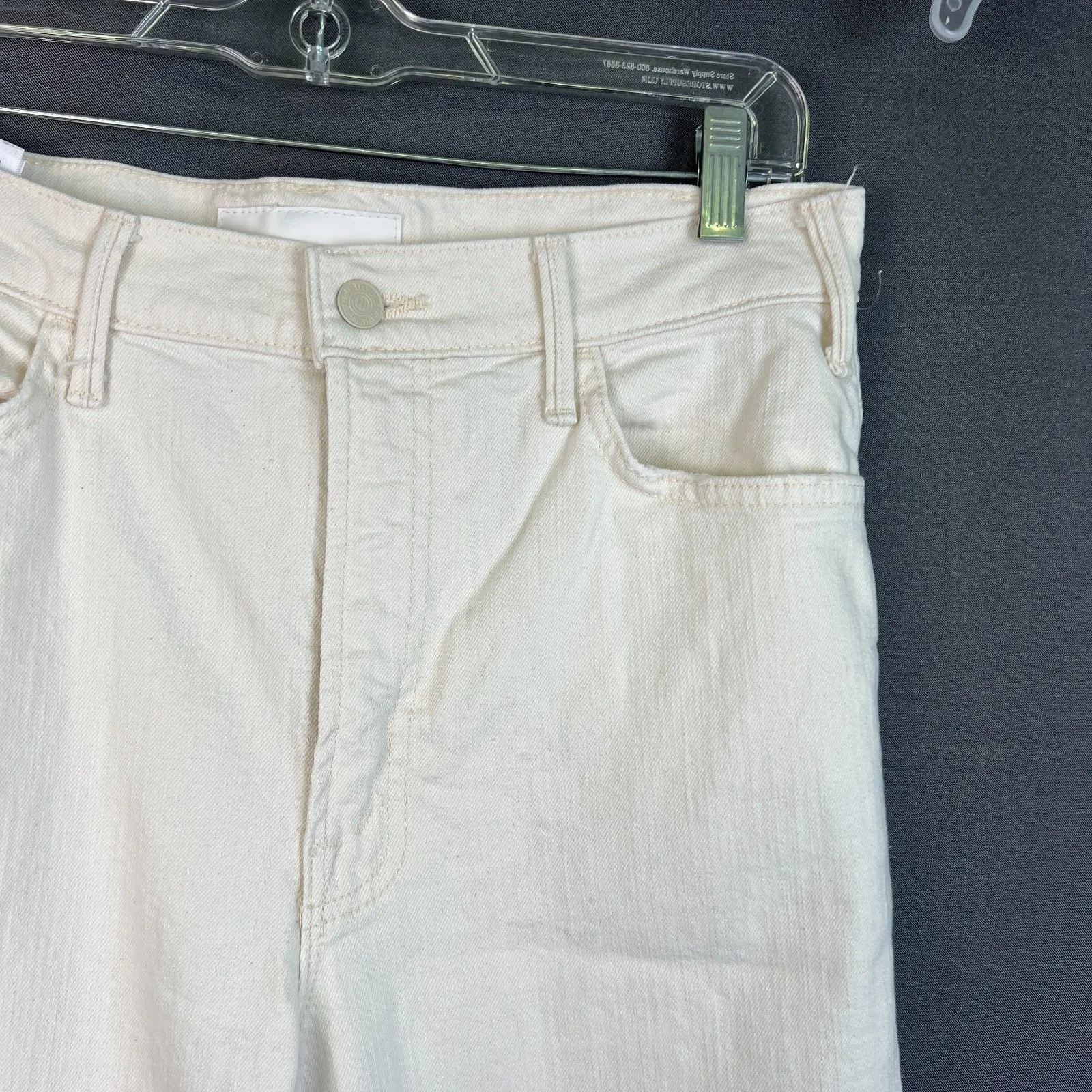 MOTHER Denim Hustler Roller Heel Wide Leg in Act Natural sz 30 - Image 3