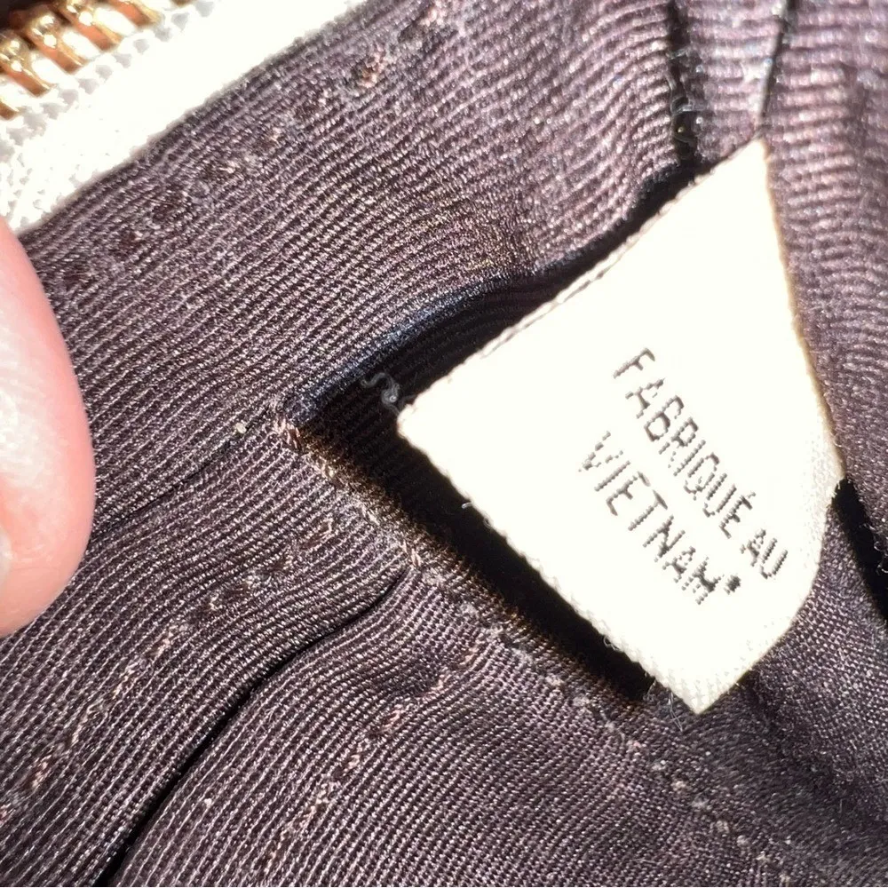 Coach F58032 Signature Double Corner Zip Wristlet Beige Tan Canvas Logo Purse - Image 11