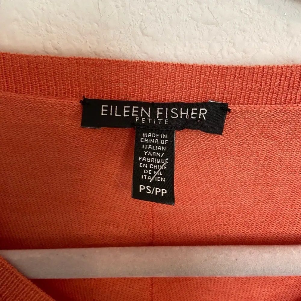 Eileen Fisher V Neck Box Top Merino Wool - Image 4