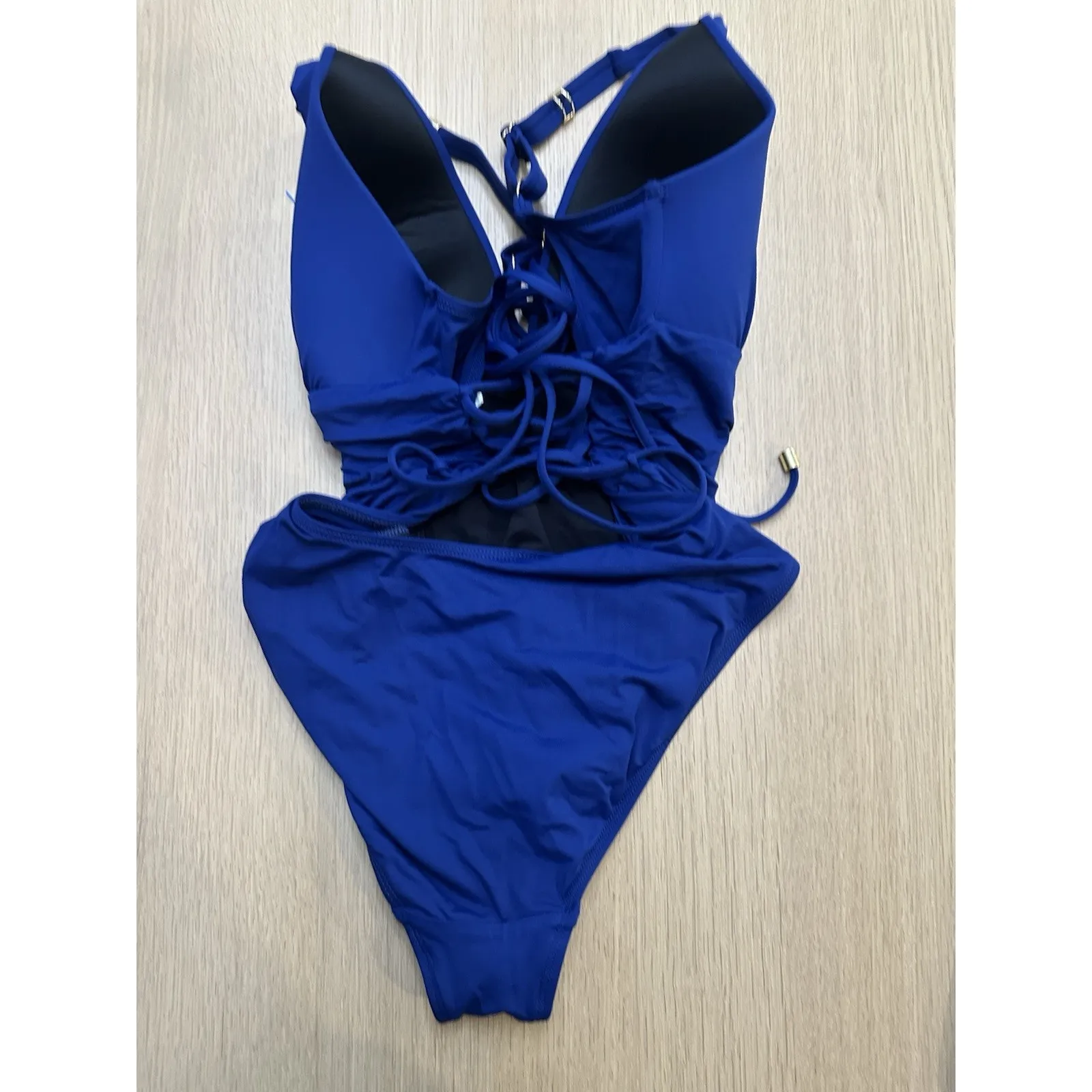 Lauren Ralph Lauren Womens Beach Solids Slimming Fit One Piece - Size 10 Xx1700 - Image 2