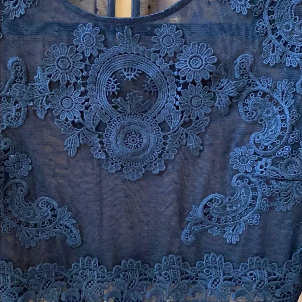 Forever 21 Long Sleeve, Lace and Mesh Top - Image 2