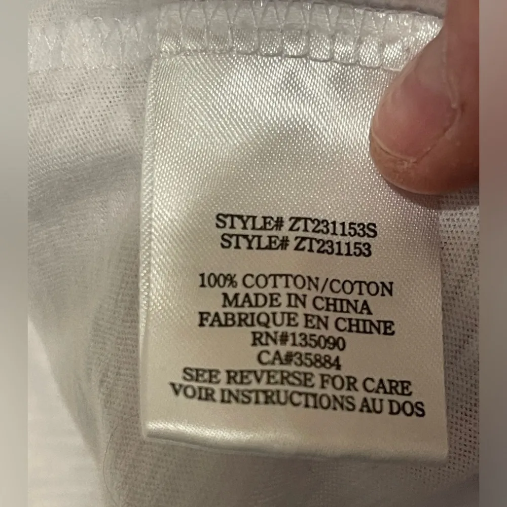 🆕NWT  Z Supply Asher V Neck Tee White Size Large 100% Cotton Relaxed Fit - Image 12